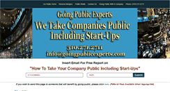 Desktop Screenshot of goingpublicexperts.com